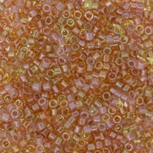 Miyuki delica beads 11/0 - Sparkeling lined golden peach mix - DB-987